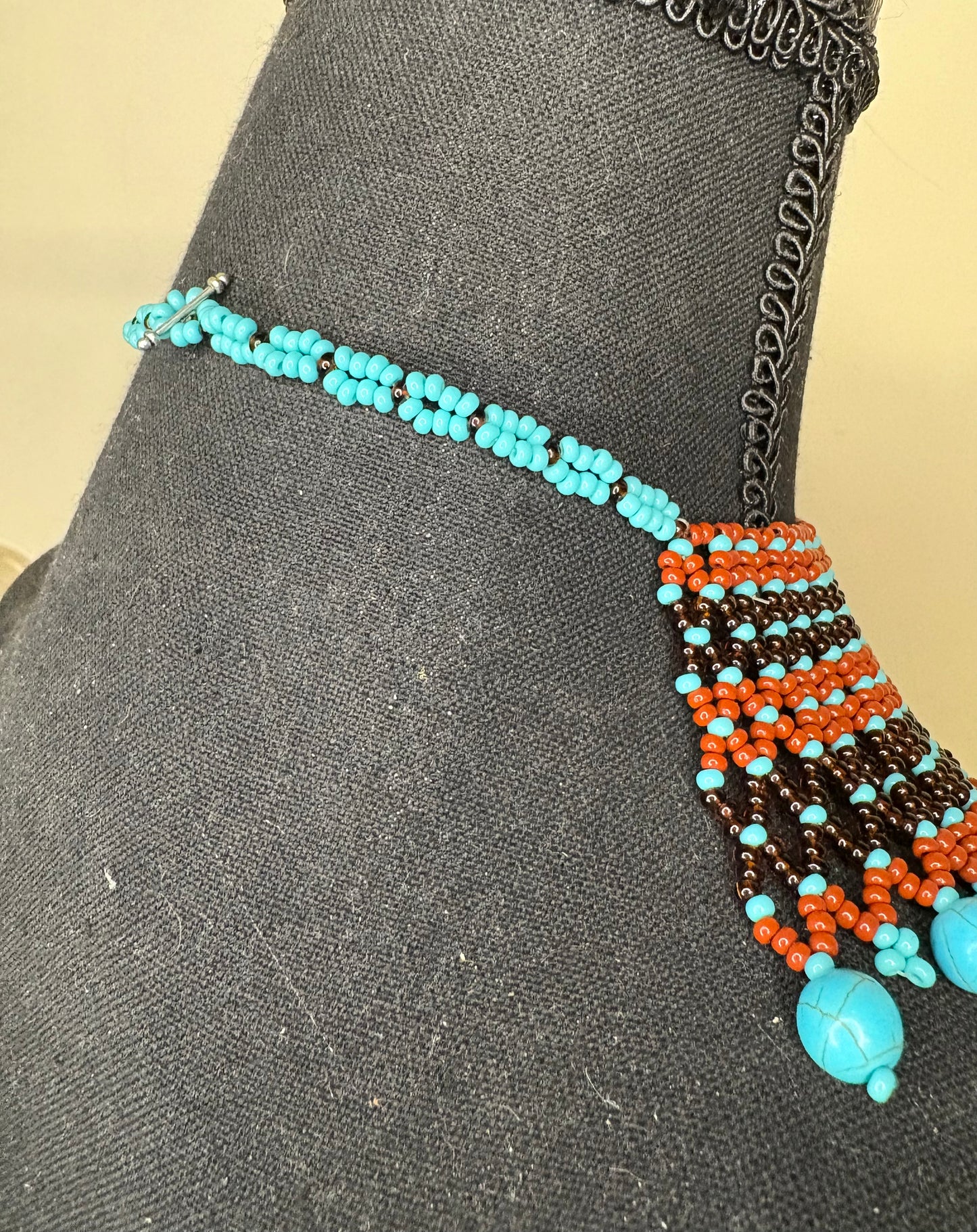 Choker Brown/Turquoise