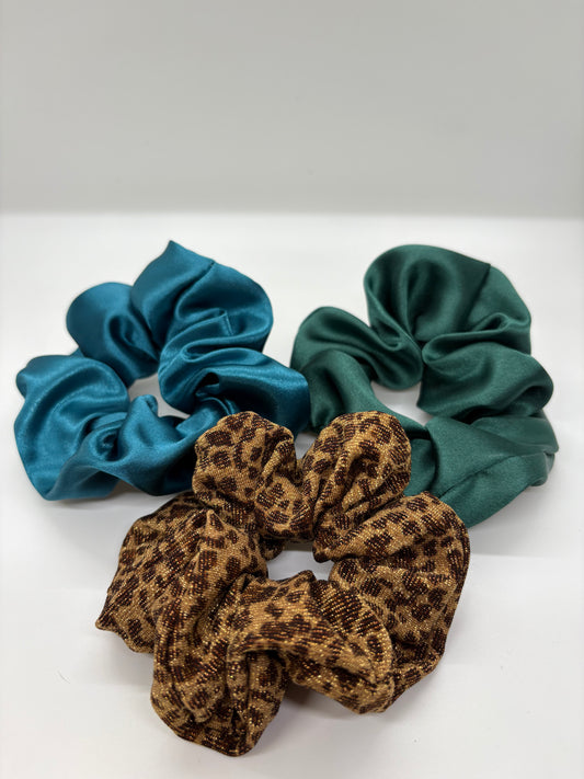 Silky scrunchie 3 pk