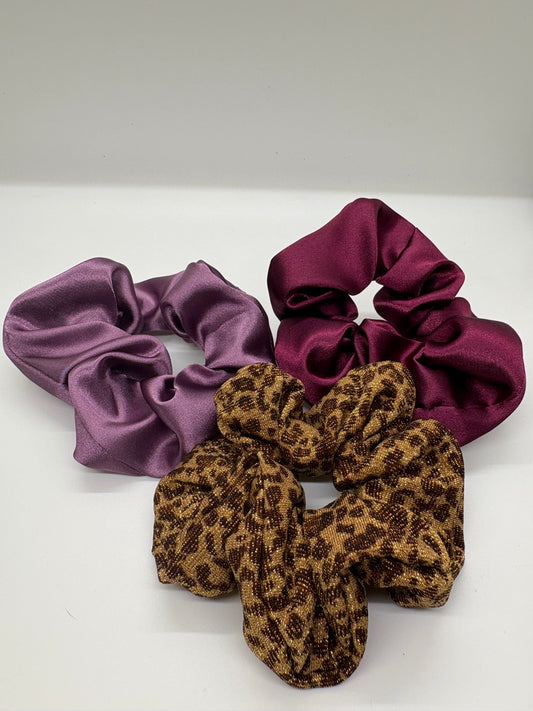 Silky scrunchie 3 pk