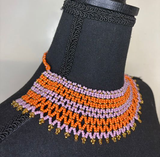 Choker Orange/Pink
