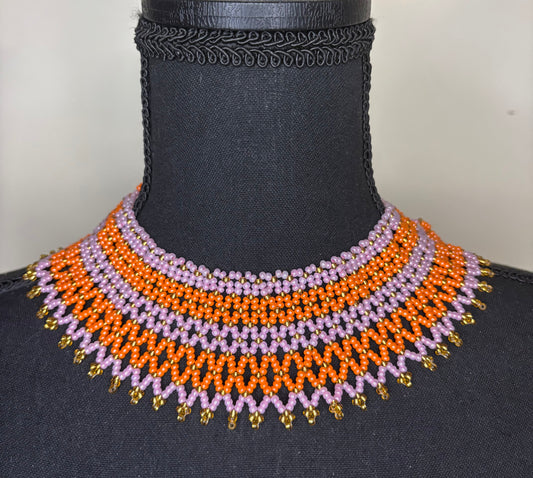 Choker Orange/Pink